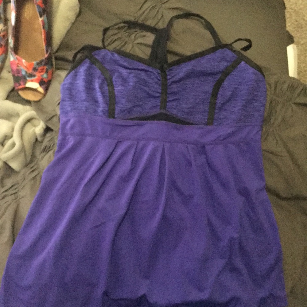 Zella purple workout top